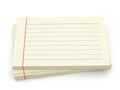 Stack of lined paper sheets isolated on white background Royalty Free Stock Photo