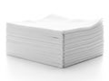 Stack of white paper sheets isolated on white background Royalty Free Stock Photo