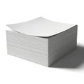 Stack of paper sheets isolated on white background Royalty Free Stock Photo