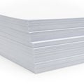 Stack of paper sheets isolated on transparent background Royalty Free Stock Photo