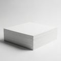 Stack of paper sheets isolated on white background Royalty Free Stock Photo