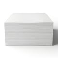 Stack of paper sheets isolated on white background Royalty Free Stock Photo
