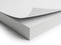 Stack of paper sheets isolated on white background Royalty Free Stock Photo