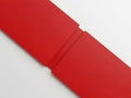 Red paper stack, isolated on white background Royalty Free Stock Photo