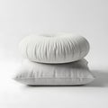 Stack of pillows isolated on white background Royalty Free Stock Photo