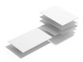 Stack of white paper sheets isolated on white background Royalty Free Stock Photo