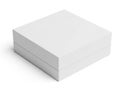 Stack of white paper sheets isolated on white background Royalty Free Stock Photo