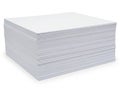 Stack of paper sheets, isolated on white background Royalty Free Stock Photo