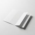 A stack of white paper sheets with subtle shadow effects isolated on white background Royalty Free Stock Photo