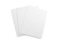 Stack of white papers isolated on white background Royalty Free Stock Photo