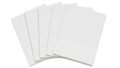Stack of white papers isolated on white background Royalty Free Stock Photo