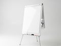 Standing whiteboard with markers and easel Royalty Free Stock Photo