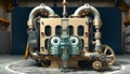 Steampunk Industrial Marvel Machinery Royalty Free Stock Photo