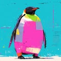 Colorful Penguin Illustration