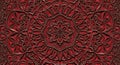 Intricate Red and Brown Mandala Pattern Royalty Free Stock Photo