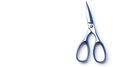 A close-up of elegant scissors rests against a clean background. These scissors symbolize precision and creativity in Royalty Free Stock Photo