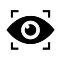 Eye Scan: Biometric Identification and Security Technology Symbol Royalty Free Stock Photo