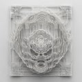 Monochromatic Circuit-Inspired 3D Topographical Wall Art