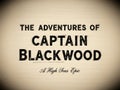 The adventures of captain blackwood isolated on white background Royalty Free Stock Photo