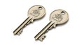 Email Security Keys on White Background Royalty Free Stock Photo
