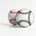 Baseballs isolated on white background Royalty Free Stock Photo