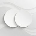 Minimalist white circles on abstract background Royalty Free Stock Photo