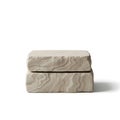 Two rectangular blocks of light-colored stone with a smooth texture Royalty Free Stock Photo