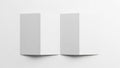 Two rectangular objects isolated on white background Royalty Free Stock Photo