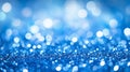 This image features a vibrant blue glitter background with a soft outoffocus bokeh effect It symbolizes celebration sparkle Royalty Free Stock Photo