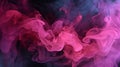 Pink and black smoke in a blue background. Cosmic graffiti style. Tangled forms. - Generative AI