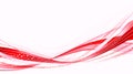 Dynamic Red and White Abstract Wave Background Royalty Free Stock Photo