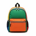 Colorful backpack isolated on white background Royalty Free Stock Photo