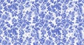 Seamless blue watercolor floral pattern design Royalty Free Stock Photo