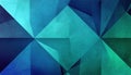 Geometric Blue-Green Tile Pattern Background Royalty Free Stock Photo