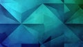 Geometric Blue-Green Tile Pattern Background Royalty Free Stock Photo