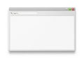 Web browser interface isolated on white background Royalty Free Stock Photo