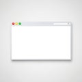 Web browser window icon isolated on white background Royalty Free Stock Photo