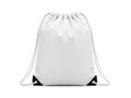 White drawstring bag isolated on white background Royalty Free Stock Photo
