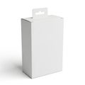 White product box isolated on white background isolated on white background Royalty Free Stock Photo