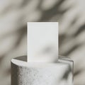 White rectangular block on a metallic cylinder isolated on transparent background Royalty Free Stock Photo