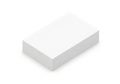 A white rectangular box on a plain white background Royalty Free Stock Photo