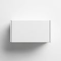 White rectangle box isolated on white background Royalty Free Stock Photo