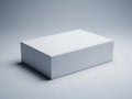 White rectangular box isolated on white background Royalty Free Stock Photo