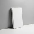 White rectangular box isolated on white background Royalty Free Stock Photo