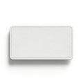 A white rectangular object with a smooth surface and a subtle shadow on a plain white background illustration Royalty Free Stock Photo