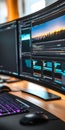 Modern Workspace for Creative Work Royalty Free Stock Photo