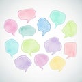 Colorful speech bubbles Royalty Free Stock Photo