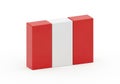 Three rectangular blocks in red and white Royalty Free Stock Photo