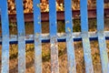IMAGE OF FENCE MADE OF IRON IN THE FRONT OF THE HOUSE Royalty Free Stock Photo