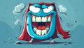 An image of the fictional comic book character Tooth the superhero Royalty Free Stock Photo
